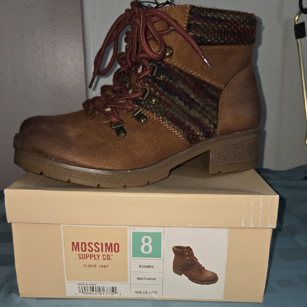 Mossimo Supply Co. Women's Brown Lace Up Boots
